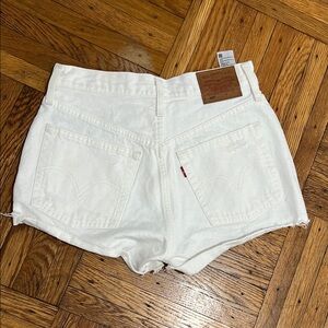 Levi's Women's White Denim Shorts